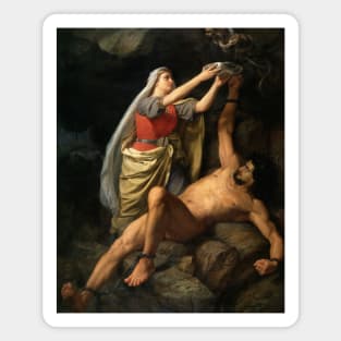 Loke and Sigyn by Marten Eskil Winge Magnet